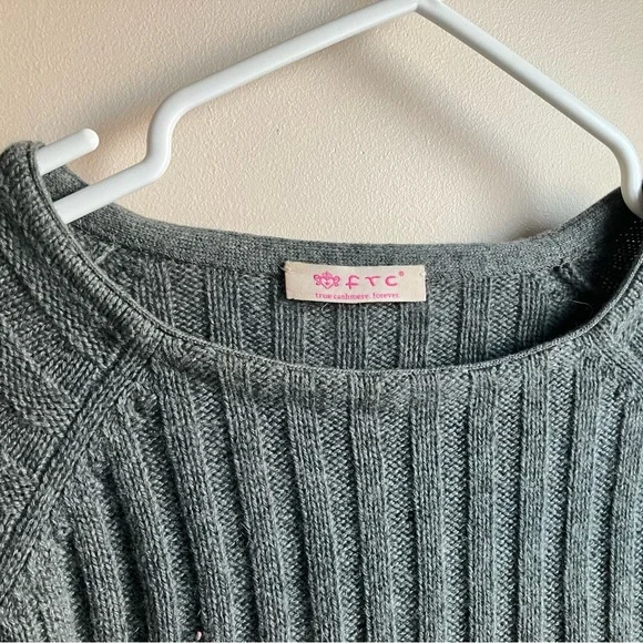 FTC Ribbed Cashmere Sweater - Picture 2 of 4